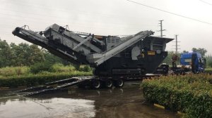 гусеничная мобильная дробилка для дробления камней с производительностью 200 т/ч, мобильная щековая