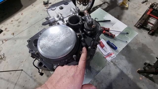 DRZ400E engine reassembly and reinstall