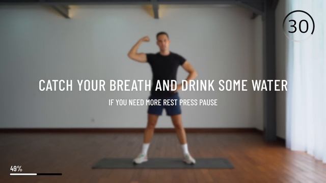 30 MIN CALORIE KILLER HIIT WORKOUT - No Equipment, Full Body Home Workout смотреть онлайн