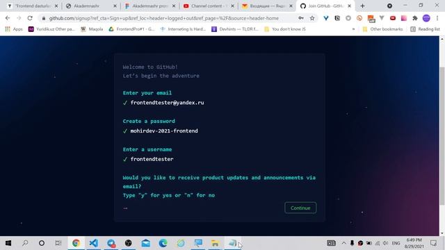 052. GitHubda ro'yxatdan o'tish смотреть онлайн