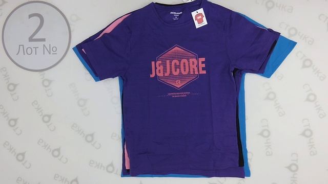 JACK JONES MENS T SHIRTS 2, сток одежда оптом смотреть онлайн