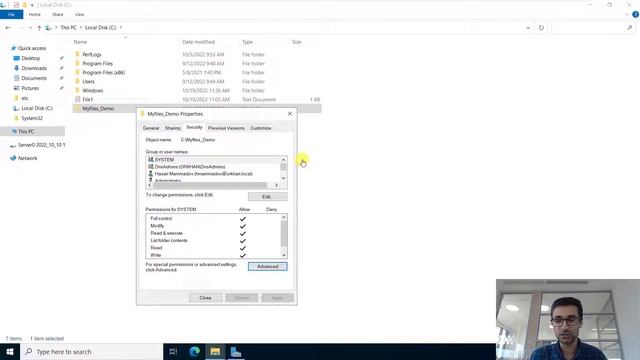 Windows Server File Server, Sharing , Permission , EFS . смотреть онлайн