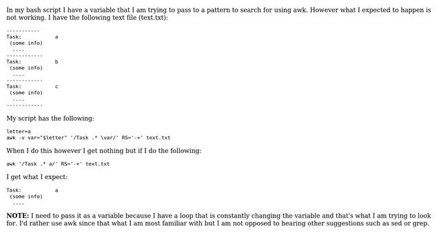 Unix & Linux: How to pass shell variable to an awk search pattern? (2 Solutions!!) смотреть онлайн