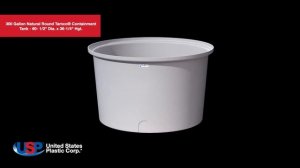 3D-300 Gallon Natural Round Tamco® Containment Tank | U.S. Plastic Corporation®