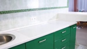 Кухня на заказа с фасадами из крашенного МДФ