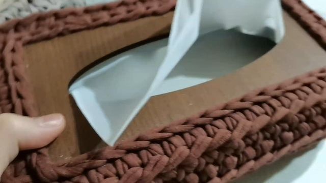 корзинка салфетница из трикотажной пряжи на заказ красноярск
