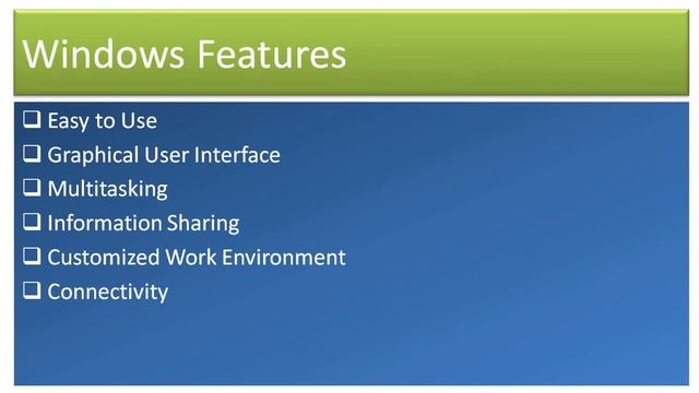 Lecture-5 (Operating System Software  Windows 7)