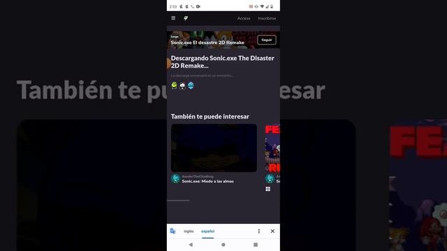 cómo descargar sonic.exe the disaster 2d para Android смотреть онлайн