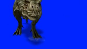 FX Guru T-Rex On Blue Screen