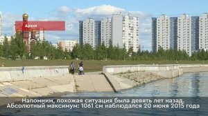 Уровень воды в Оби в районе Нижневартовска преодолел отметку в девять метров