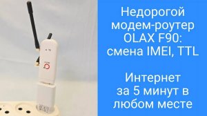 Бюджетный 4G роутер WIFI MIMO с сим картой, смена IMEI TTL, интернет за 5 минут своими руками