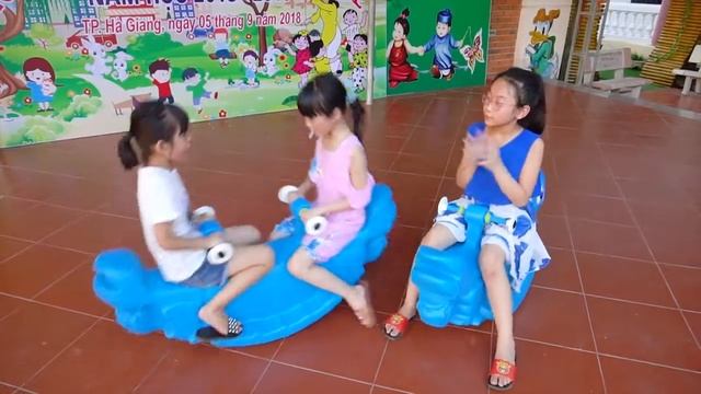 Learn Color   Fun indoor playground for family at play area   nursery rhymes song for baby