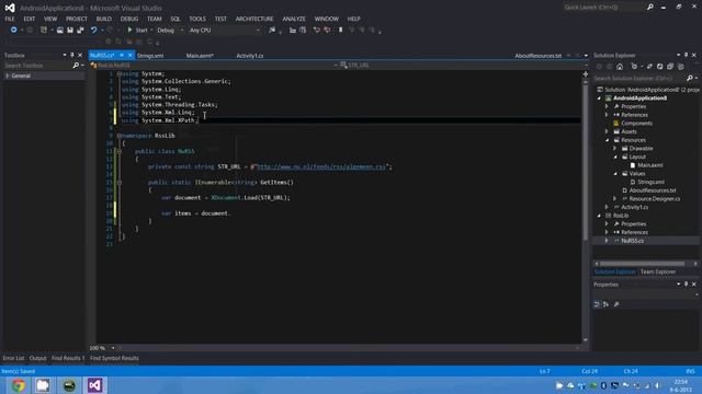 Xamarin - 2 - Eerste stap Nu.nl RSS reader app смотреть онлайн