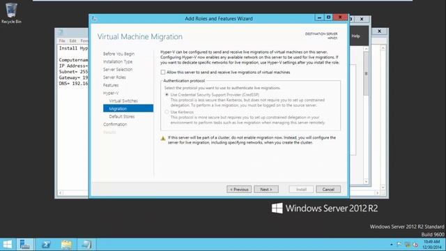Install Hyper V Role Windows server 2012R2 смотреть онлайн