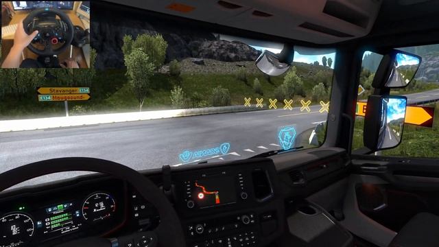 Scania S(730hp) - Too beautiful Norway | Euro Truck Simulator 2 | Logitech G29 gameplay смотреть онлайн