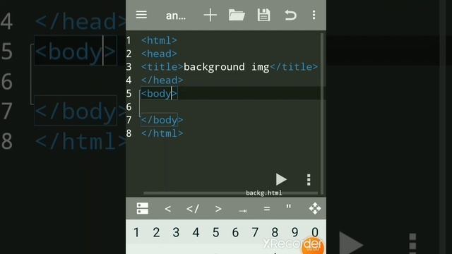 Hindi- HTML Set background image on a Webpage using Android mobile-Anwriter App