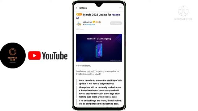 Realme XT new software update in March 2022,ui F.05,new features - realme ui 3.0 android 12