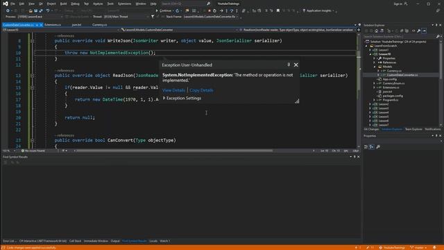 C# с нуля. Урок 10 - парсинг JSON - использование собcтвенных конвертеров данных JsonConvert