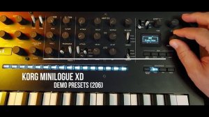 Korg minilogue xd Demo presets (206) Заводские звуки 206 шт