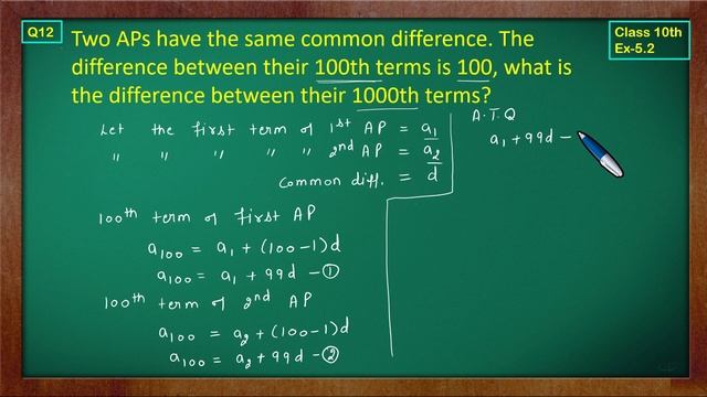 Ex 5.2 Q12 Class10  AP Chapter5  Exercise 5.2  Class10  NCERT  Class10 Ex 5.2 Q12  Green Boar