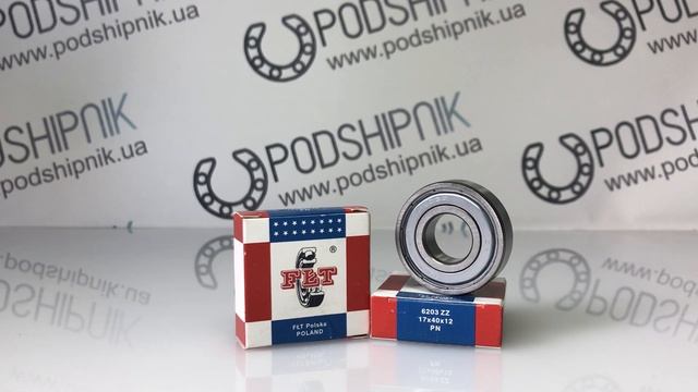 Подшипник КПП, коленвала FLT 6203 ZZ, размеры 17/40/12 смотреть онлайн