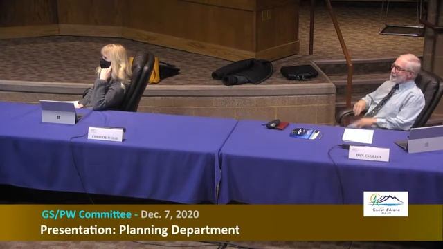 Coeur d'Alene GS-PW Committee Meeting 12-7-20 смотреть онлайн