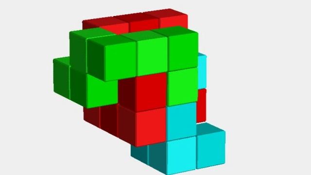 027. Головоломка "Дырявый кубик"