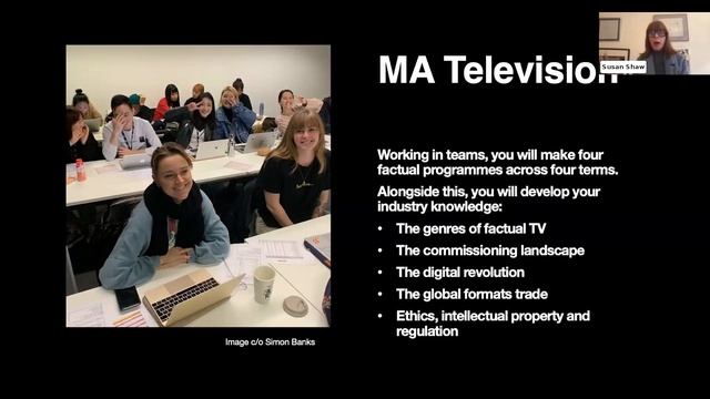 Postgraduate Film and Television Programme Virtual Open Event