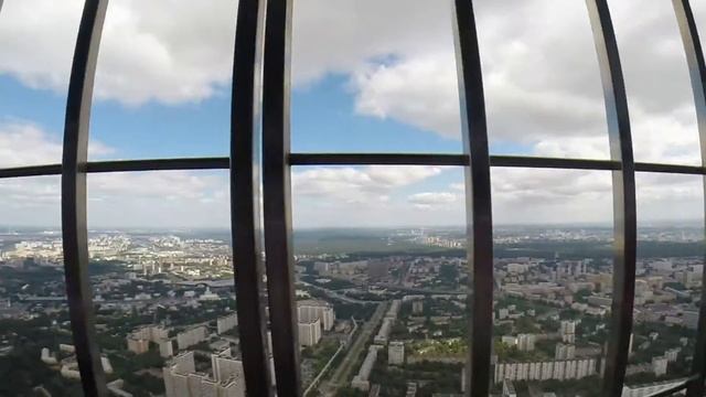 Телебашня в Москве. Вид с открытой площадки
