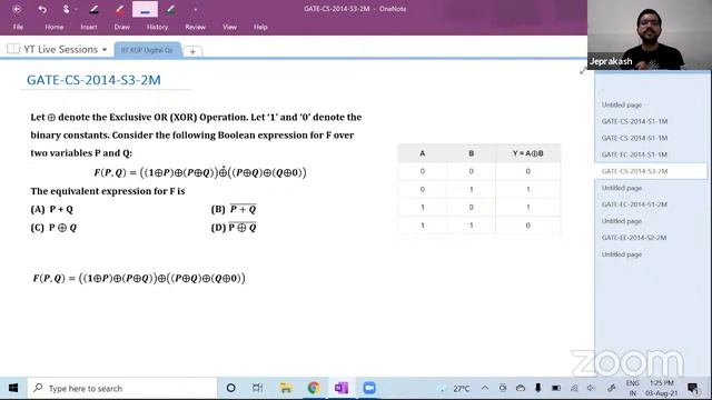 Digital Circuits | PYQ of IIT Kharagpur | GATE 2022 Preparation