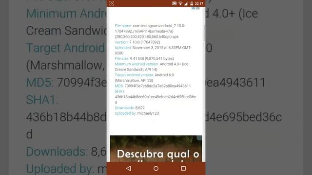 Atualizações de aplicativos fora da Play Store