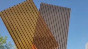 Поликарбонат цвета янтарь и бронза