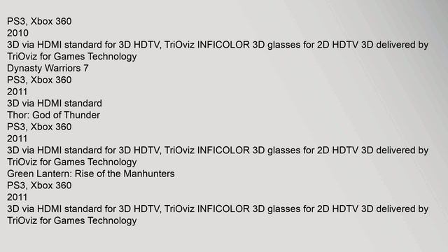 List of stereoscopic video games смотреть онлайн