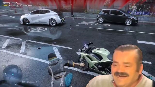 Watch Dogs Legion Funny Bike Spinning Bug | Meme 🥴🏍