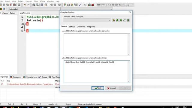 How to use graphics in Dev c++