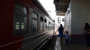 Электропоезда ЭД4М-0298 АЭРОЭКСПРЕСС\ЭД4М-0211 станция Лесной Городок 2.06.2016