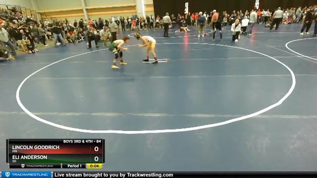 84 Lbs Champ. Round 1 - Lincoln Goodrich, MN Vs Eli Anderson, SD E265 смотреть онлайн