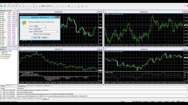 Регистрация Roboforex, установка робота
