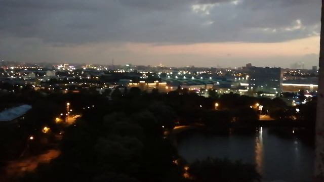 Москва, вид из гостиницы 'Москвич' этаж 15. смотреть онлайн
