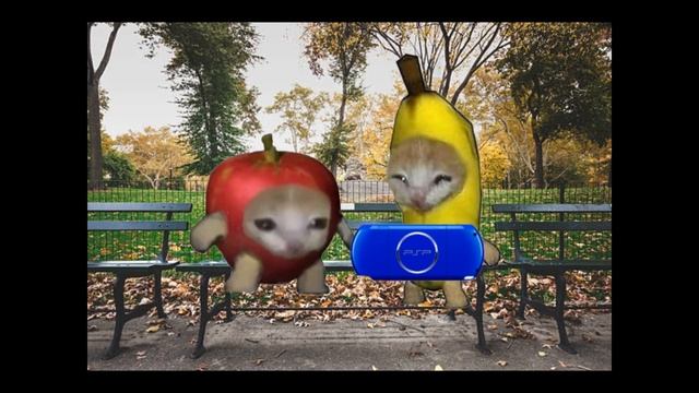 MEME BANANA CAT / Crying cat on a winter walk смотреть онлайн