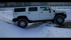 Testing the Hummer H2 at the MaxMobility Offroad Area
