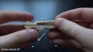 Спичкострел из прищепки
