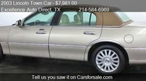 2003 Lincoln Town Car Executive, Sunroof, Leather for sale i