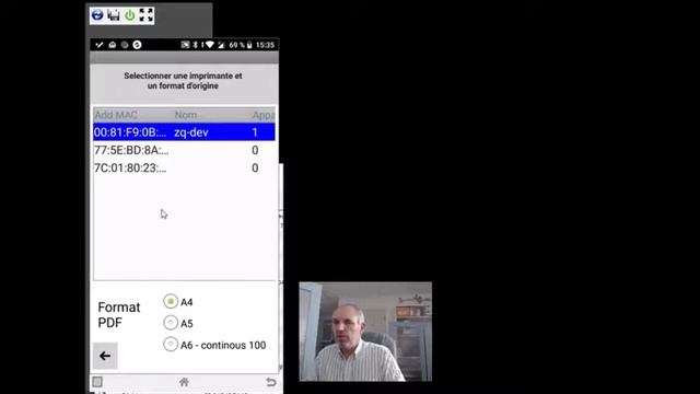 Mode d'emploi application impression de PDF sur imprimante thermique Zebra смотреть онлайн