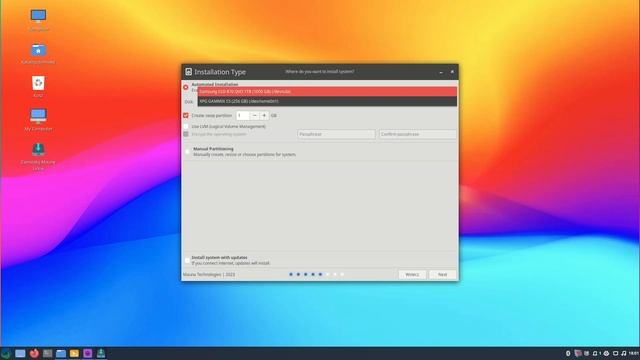 Mauna Linux 24 Sirius x86 64 instalacja [PL]