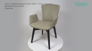 Стул с подлокотниками Dexter 2056 -1 Gray от Draenert