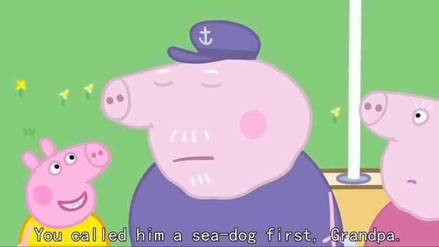 Peppa Pig S1 48 Grandpa Pig's Boat английский с субтитрами