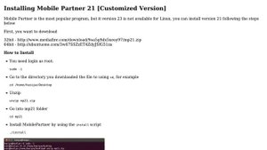 Ubuntu: How to Install Huawei Mobile Partner 21 in Ubuntu?