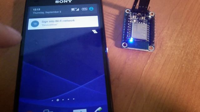 ESP8266 DeviceHive Zero wireless configuring. смотреть онлайн