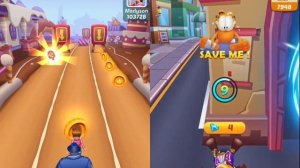 Subway Princess Runner 'OR' Garfield Rush - WHO IS THE BEST??? Android/iOS Gameplay HD